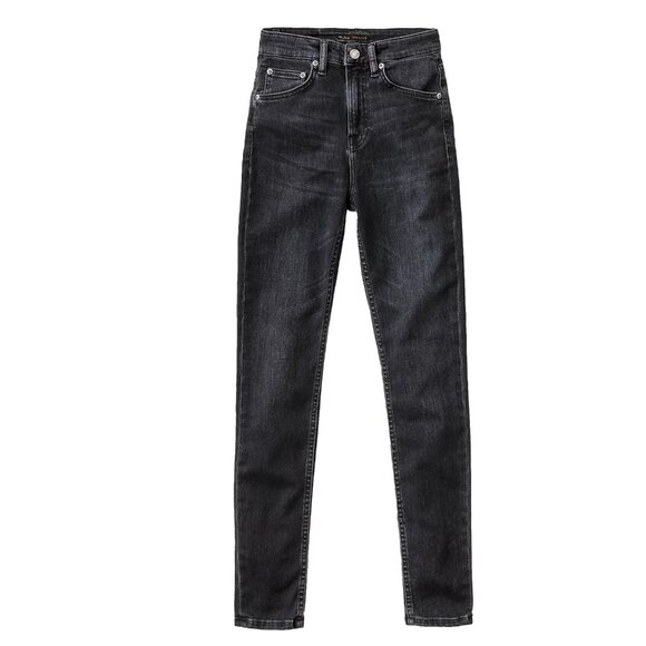 Nudie Jeans Co Hightop Tilde Night Spirit Dark Wash Rinse High Rise Tight Pant 6 - Picture 2 of 12